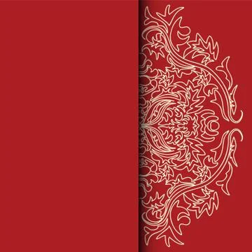 Vector illustration of Damascus style pattern Stock Illustration