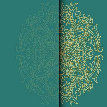 Vector illustration of Damascus style pattern Stock Illustration