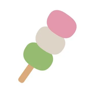 Vector illustration of Dango in a flat style Stock Illustration
