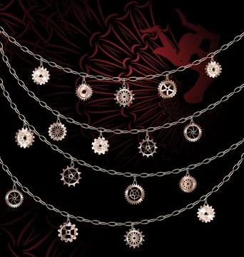 Vector illustration dark background with abstract dance Stock Illustration