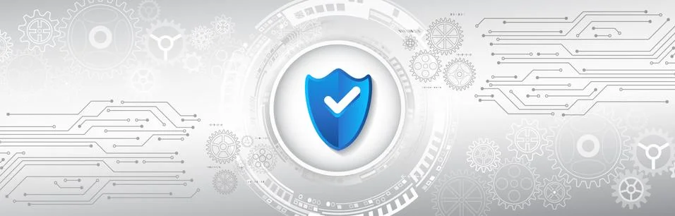 Vector illustration of a data security services. Data protection, privacy, an 스톡 일러스트