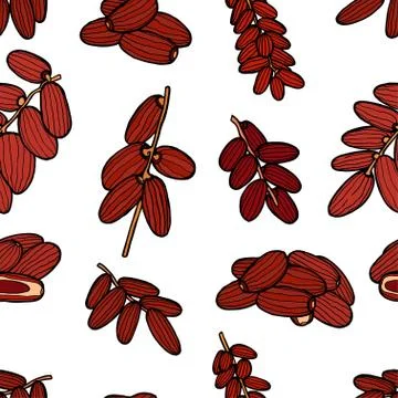 Vector illustration of dates Stock Illustration