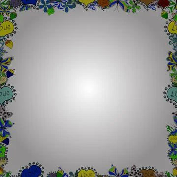 Vector illustration. Decorative vintage frames and borders. Border design is pat Stock Illustration