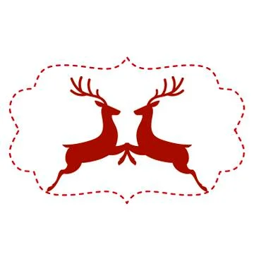 Vector illustration of deer Illustrazione stock