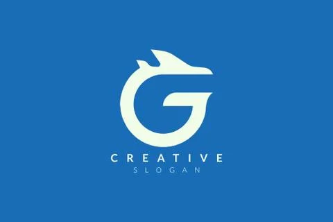 Vector illustration design of the combination of the letters g, j, and plane. Stock Illustration