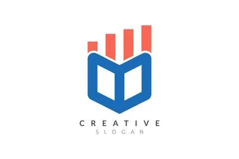 Vector illustration design of a combined form of a bar chart with geometric s Ilustración de archivo