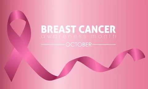 Vector illustration design concept of breast cancer awareness month observed  Stock Illustration