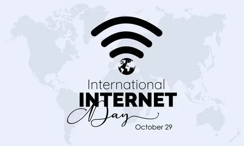 Vector illustration design concept of international internet day observed on  Stock Illustration