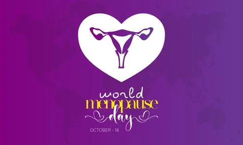 Vector illustration design concept of world menopause day observed on october Stock Illustration