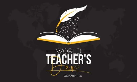 Vector illustration design concept of world teachers day observed on october  Stock Illustration