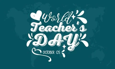 Vector illustration design concept of world teachers day observed on october  Stock Illustration