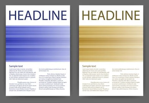 Vector illustration design magazine template Stock Illustration