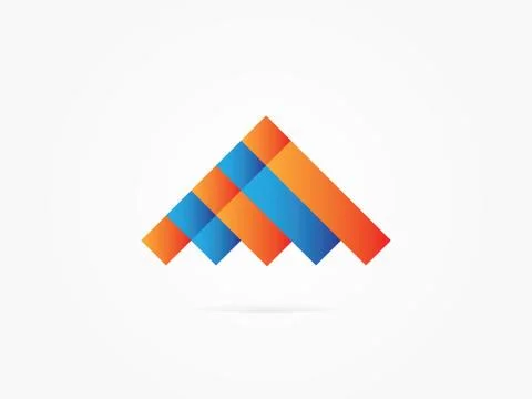 Vector Illustration Design Triangle Building logo Stock Illustration