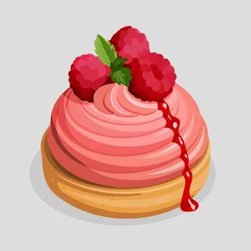 Vector illustration of a dessert. Stock Illustration