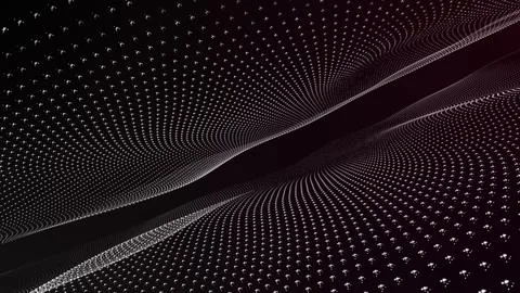 Vector illustration. Digital future technology concept. Abstract wave movin.. Stock Illustration