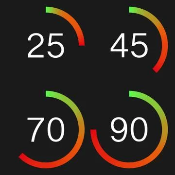Vector illustration of a digital speedometer Illustrazione stock