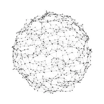 Vector illustration of digital virtual planet Earth Stock Illustration