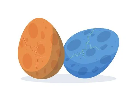 Vector Illustration of Dinosaur Eggs Stock Illustration