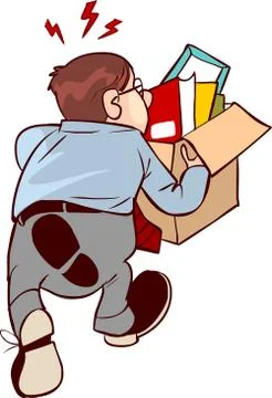 Vector illustration of a dismissal Stock Illustration