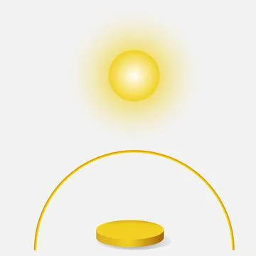 Vector illustration display product background pastel abstract podium 3d  geo Stock Illustration