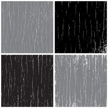 Vector illustration of distrss grunge set Stock Illustration