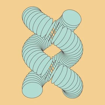 Vector illustration of dna structure in 3d. Vector illustration of dna str... Fotos de archivo