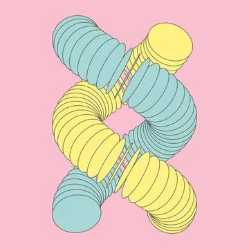 Vector illustration of dna structure in 3d. Vector illustration of dna str... Fotos de archivo