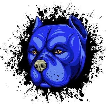 Vector illustration of dog face hand draw Stock Illustration