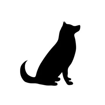 Vector illustration of dog. Stock Illustration