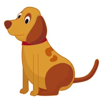 Vector illustration of a dog. Stock Illustration