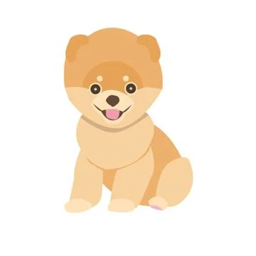 Vector illustration of a dog on a white background Stock Illustration