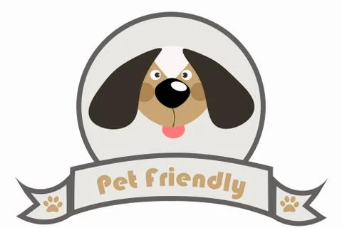 Vector illustration of a dog's face Stock Illustration