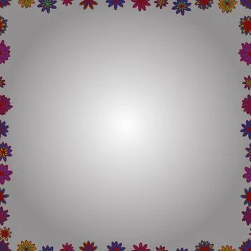 Vector illustration. Doodle frame. Seamless pattern. Illustration in red, white Stock Illustration