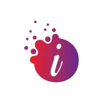 Vector illustration Dots Letter icon Logo Letter Design Vector with Dots. Stock Illustration