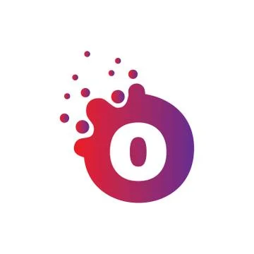 Vector illustration Dots Letter icon Logo Letter Design Vector with Dots. Stock Illustration