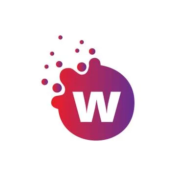 Vector illustration Dots Letter icon Logo Letter Design Vector with Dots. Stock Illustration