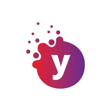 Vector illustration Dots Letter icon Logo Letter Design Vector with Dots. Stock Illustration