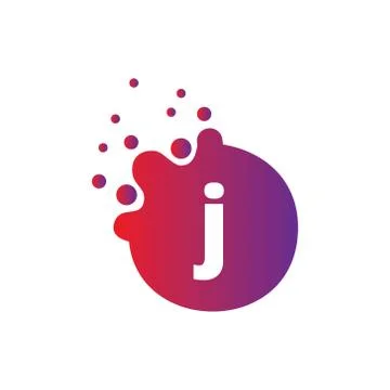 Vector illustration Dots Letter icon Logo Letter Design Vector with Dots. Stock Illustration