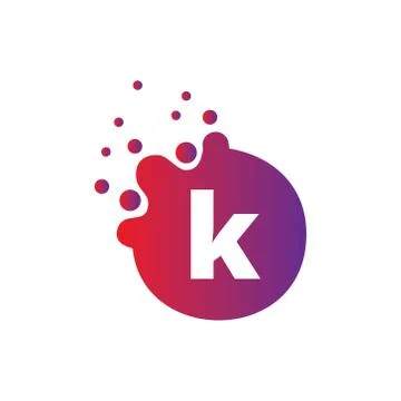 Vector illustration Dots Letter icon Logo Letter Design Vector with Dots. Stock Illustration