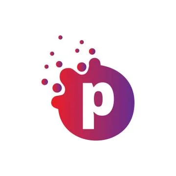 Vector illustration Dots Letter icon Logo Letter Design Vector with Dots. Stock Illustration