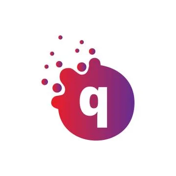 Vector illustration Dots Letter icon Logo Letter Design Vector with Dots. Stock Illustration