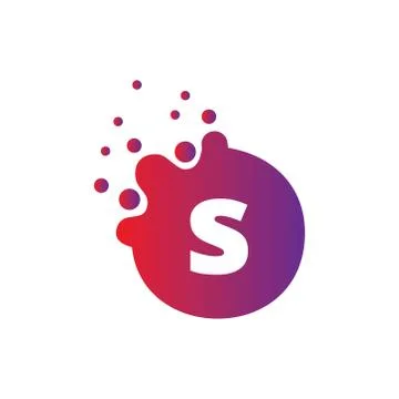Vector illustration Dots Letter icon Logo Letter Design Vector with Dots. Stock-Illustration
