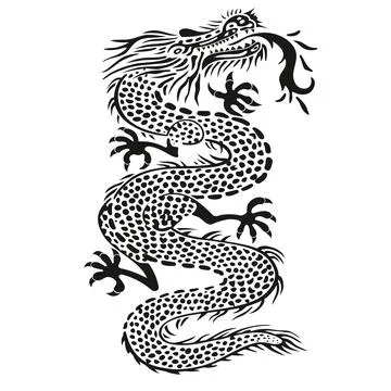 Vector illustration of dragon with a sword Stock Illustration