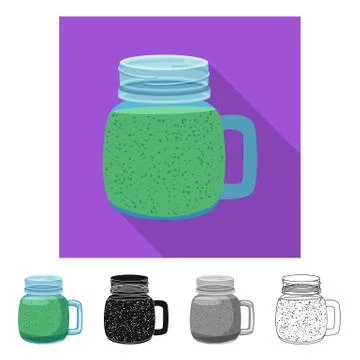 Vector illustration of drink and bar symbol. Set of drink and party stock symbol Stock Illustration