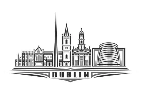 Vector illustration of Dublin Stock Illustration