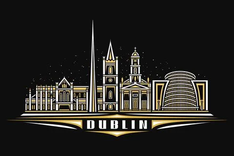 Vector illustration of Dublin Stock Illustration