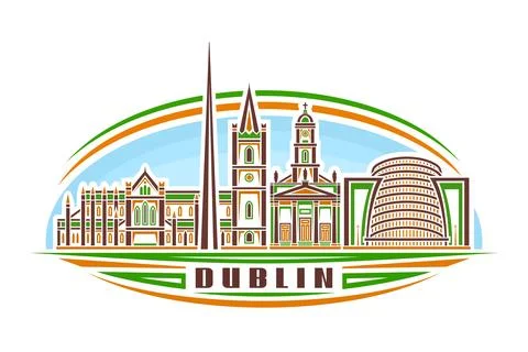 Vector illustration of Dublin Stock Illustration