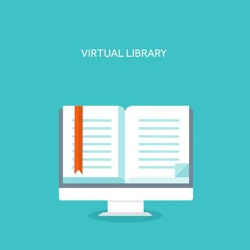 Vector illustration. E-book. Flat backgrounds set. Distance education ,learning イラスト素材