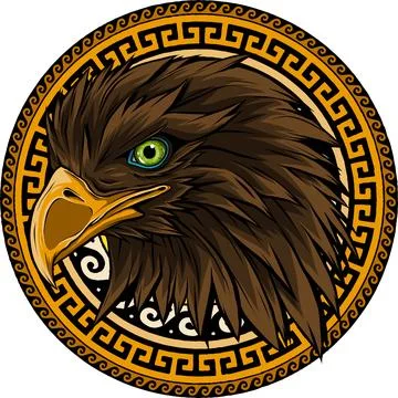 Vector illustration of Eagle Head Logo Symbol 库存插图
