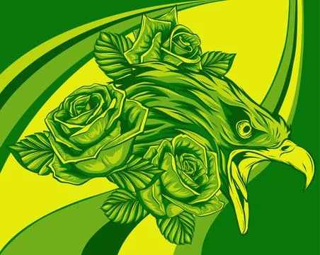 Vector illustration of Eagle Head mascot design Stock-Illustration